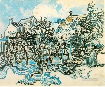 Vincent Van Gogh Painting - Old Vineyard with Peasant Woman Vincent van Gogh